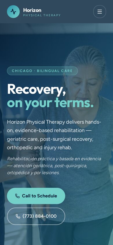 Horizon Physical Therapy — mobile site